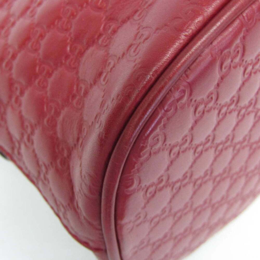 GUCCI Red Leather Shoulder Bag - Picture 6 of 16